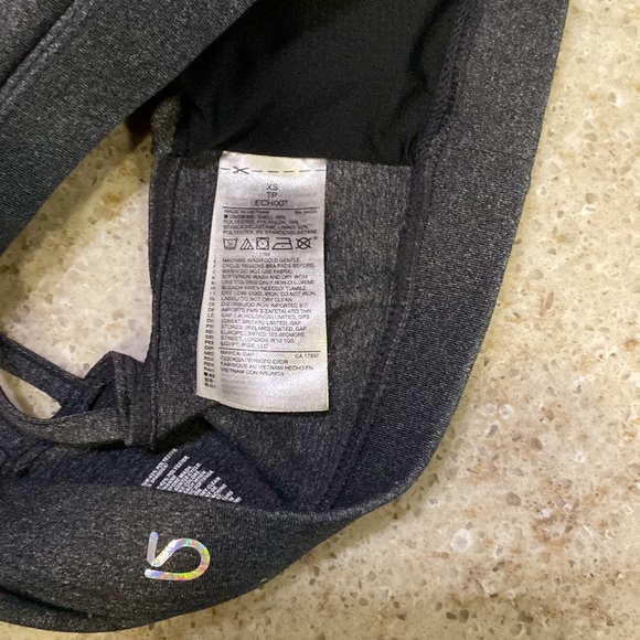 2 - GAP Grey workout Bra & Blue Workout Tank size X-Small - Picture 12 of 12